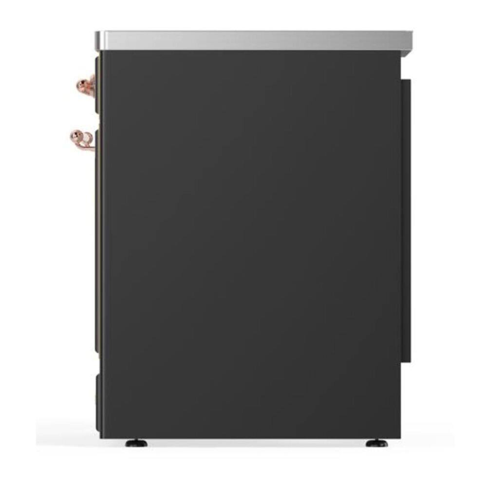 Alt View 6. ILVE - ILVE Majestic II 30 inch Induction Range with 4 Elements (Graphite Matte, Copper Trim) - Graphite Matte.