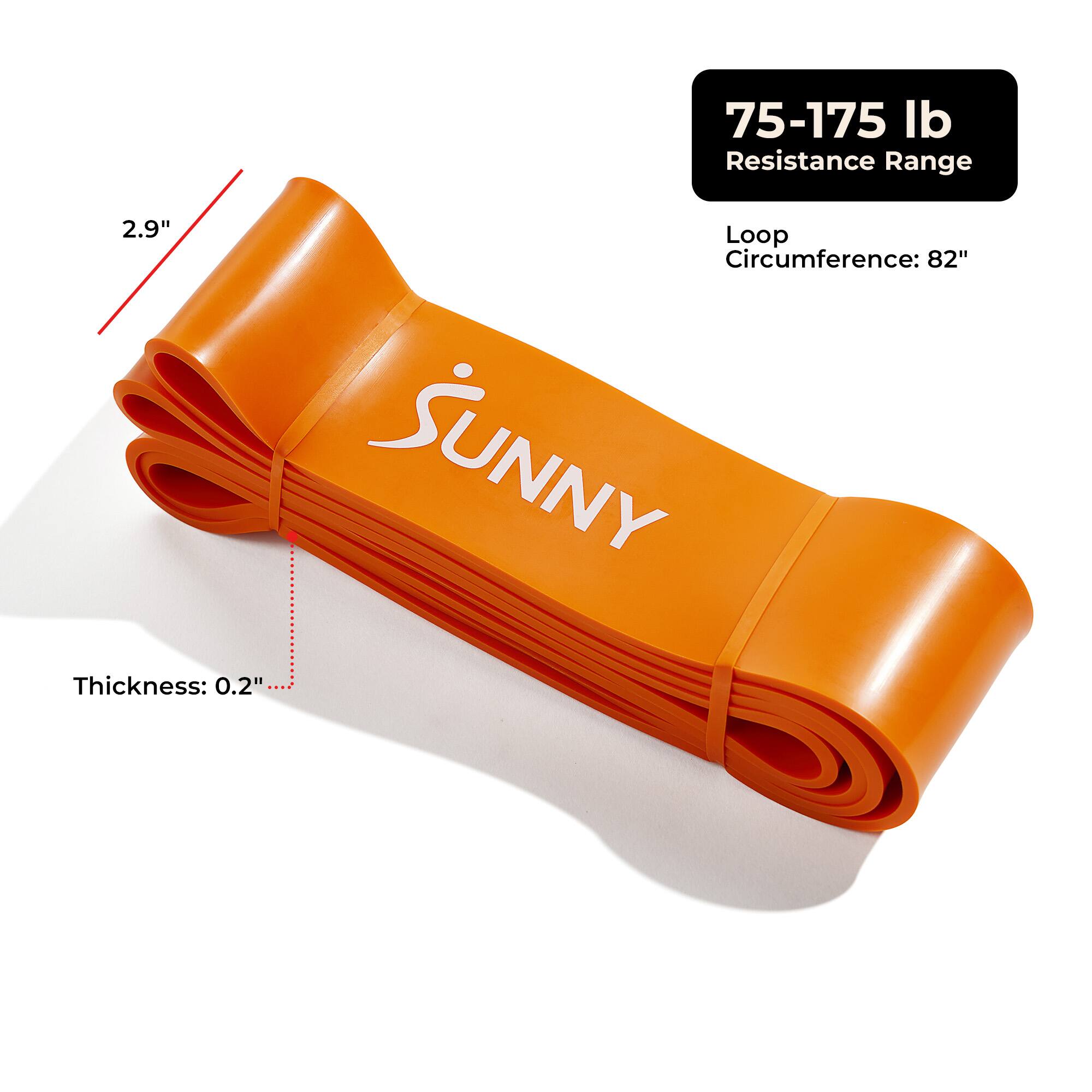 75-175 lb Resistance Range  
2.9" Loop Circumference: 82"  
SUNNY  
Thickness: 0.2"