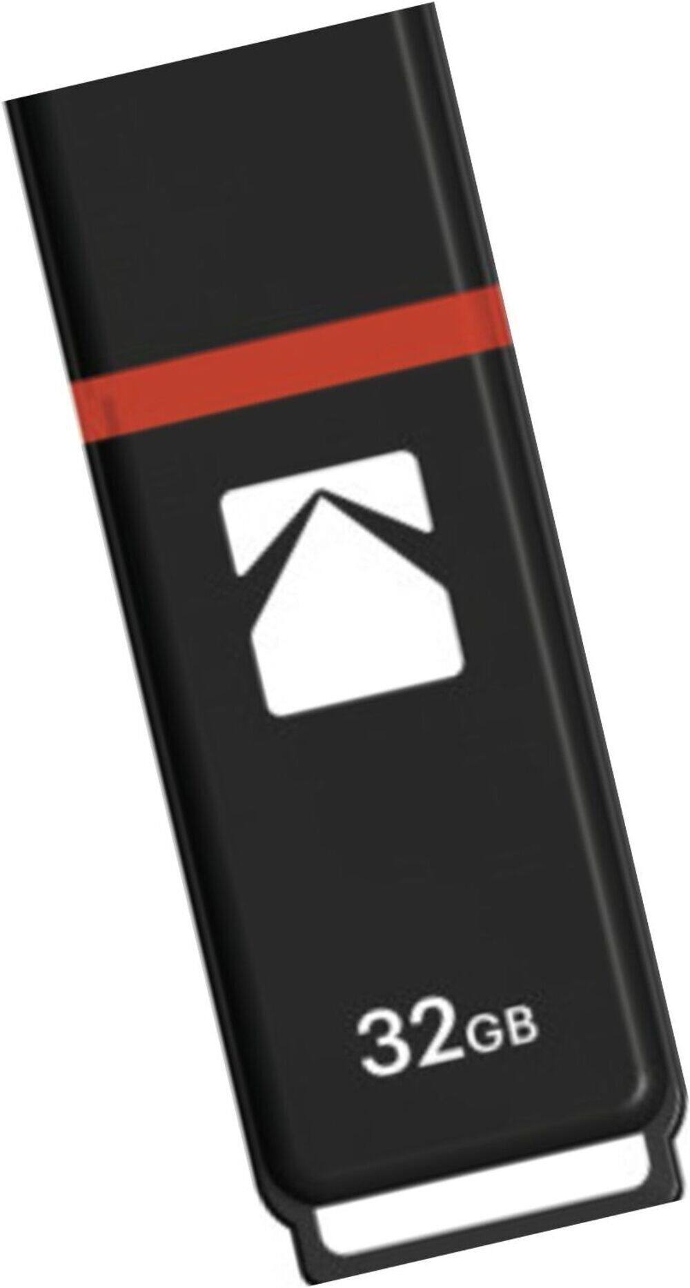 Back. Kodak - Kodak USB2.0 K100 32GB Flash Drive (50-pack) - Black.