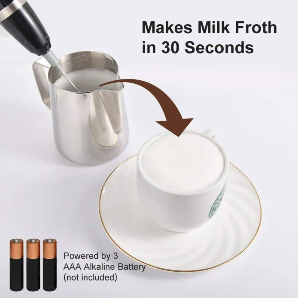 Makes Milk Froth in 30 Seconds

Powered by 3 AAA Alkaline Battery (not included)