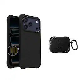 Ornarto - Vortuxe for iPhone 17 Pro Max Case 6.9" and for AirPods Pro 3 Case - Black