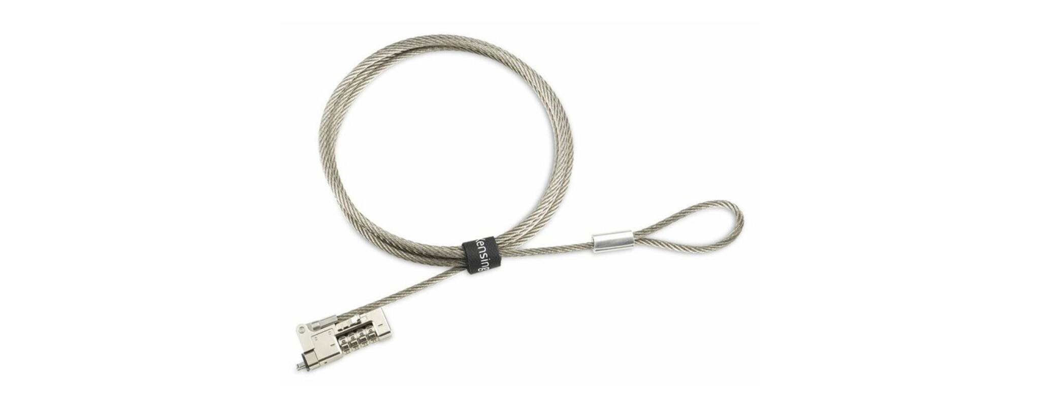 Back. Kensington - Kensington Slim NanoSaver 2.0 EQ Combination Laptop Lock - Serialized Single-Pack - 5.91 ft Cable - Serialized - 4-digit.