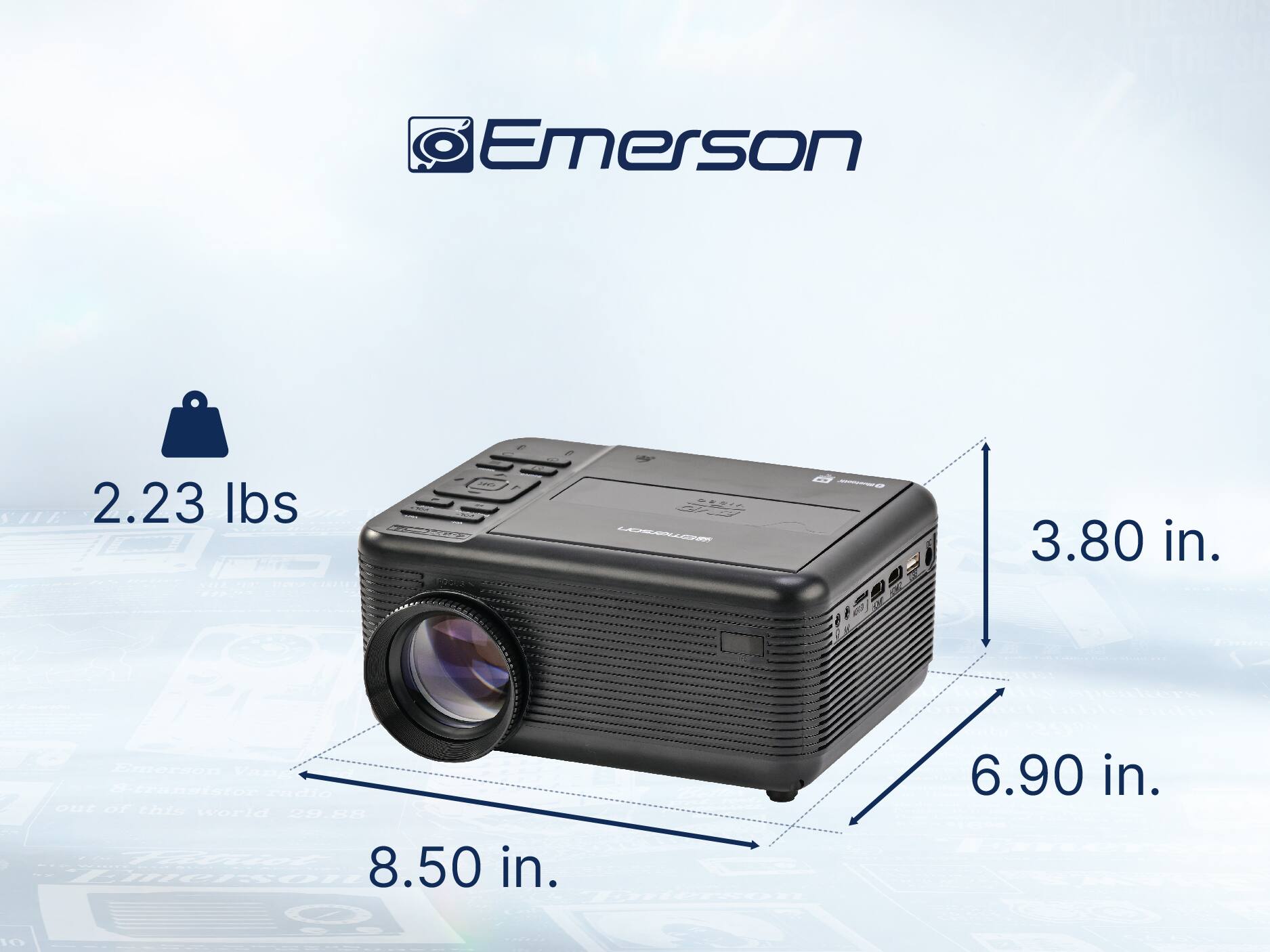 Emerson SHE 2.23 lbs ESI4 RCSCA - 3.80 in. 8.50 in. 6.90 in.