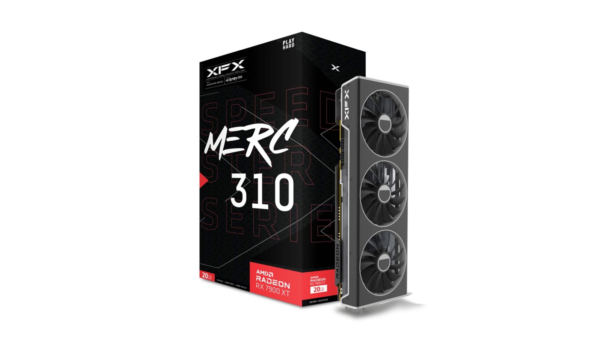 Alt View 19. XFX - Speedster MERC310 AMD Radeon RX 7900XT 20GB GDDR6 PCI Express 4.0 Gaming Graphics Card - Black.