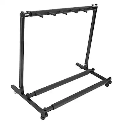 Front. Winado - Multi Guitar Stand 5 Holder Folding Organizer Rack Stage Bass Acoustic Electric.