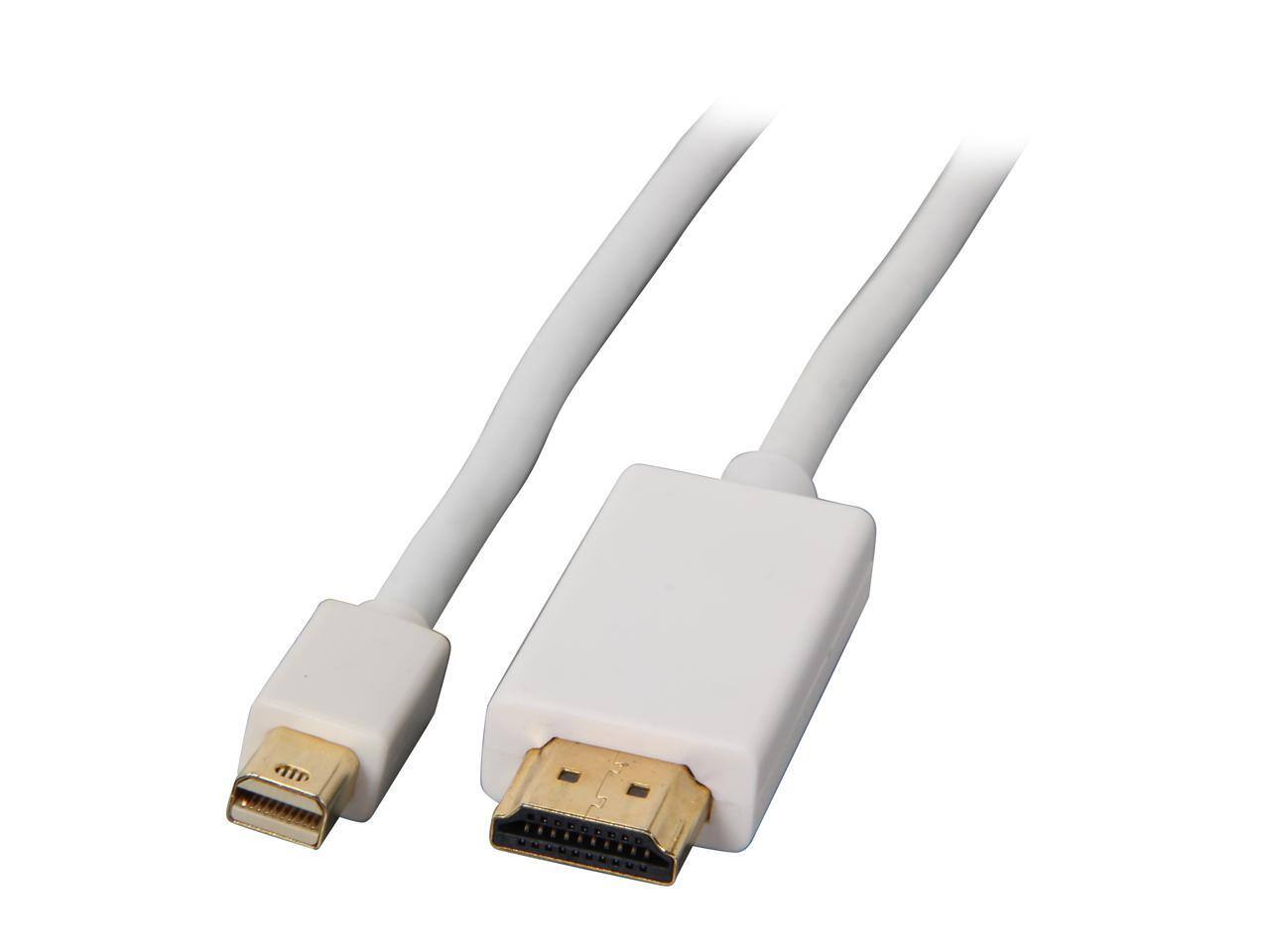 Front. Nippon Labs - Nippon Labs MINIDP-HDMI-6 6 ft. Mini DP DisplayPort Male to HDMI Male Adapter Cable, White.