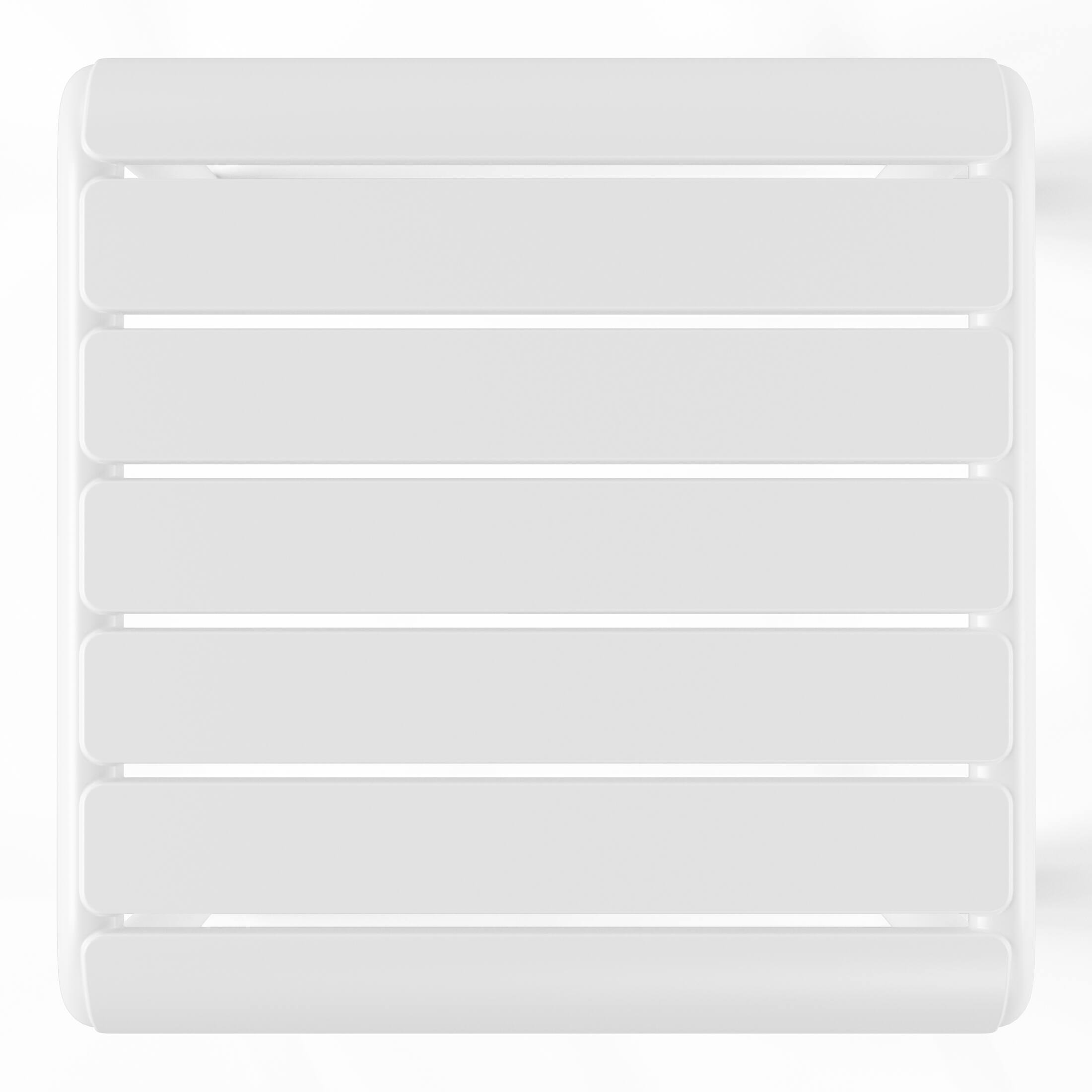 Alt View 4. WestinTrends - WestinTrends Playa Plastic Modern Outdoor Patio Accent Side Tables (Set of 2) - White.