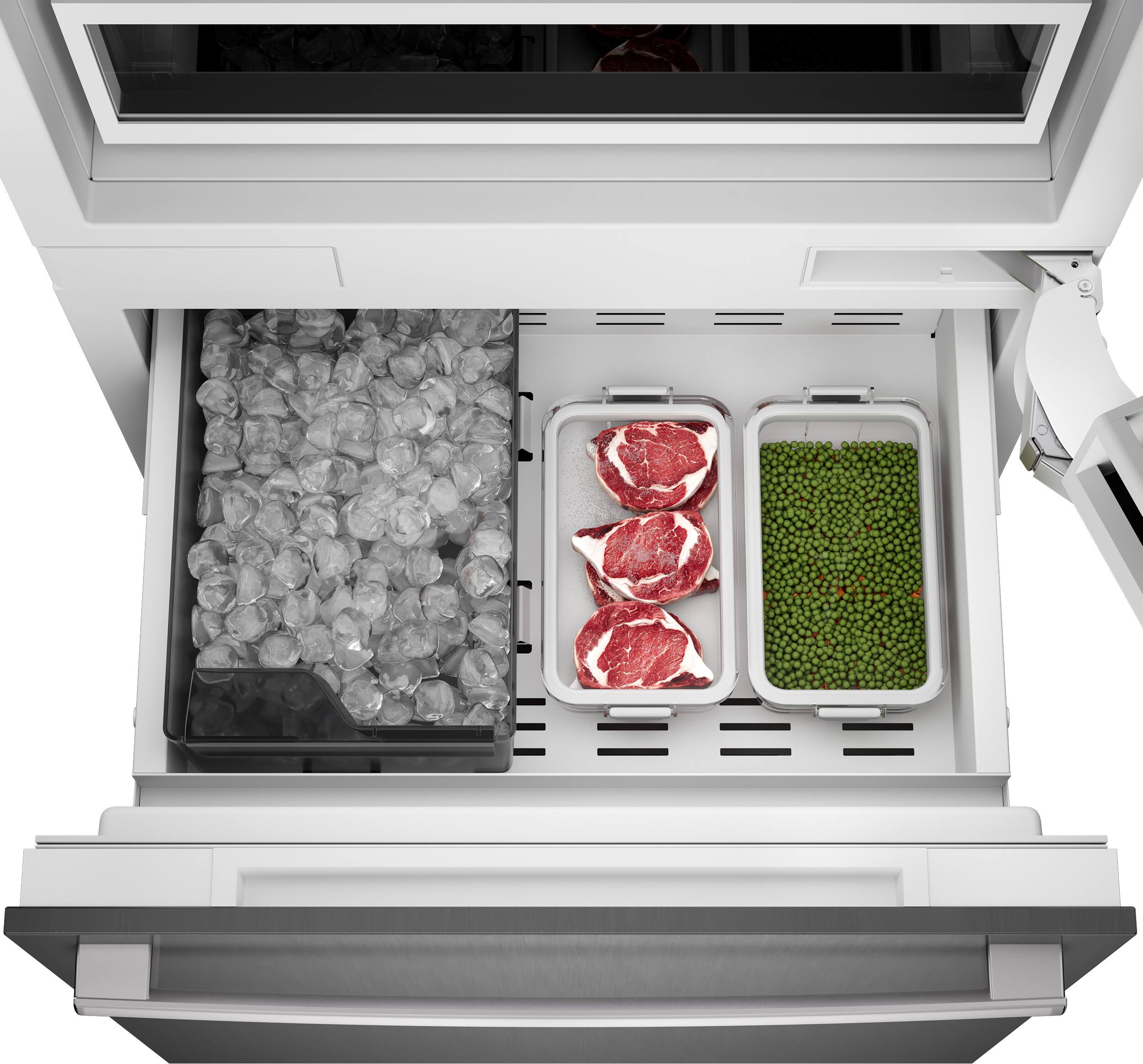 Alt View 14. Bosch - Benchmark Series 16.5 Cu. Ft. Bottom-Freezer Counter-Depth Smart Refrigerator - Stainless Steel.