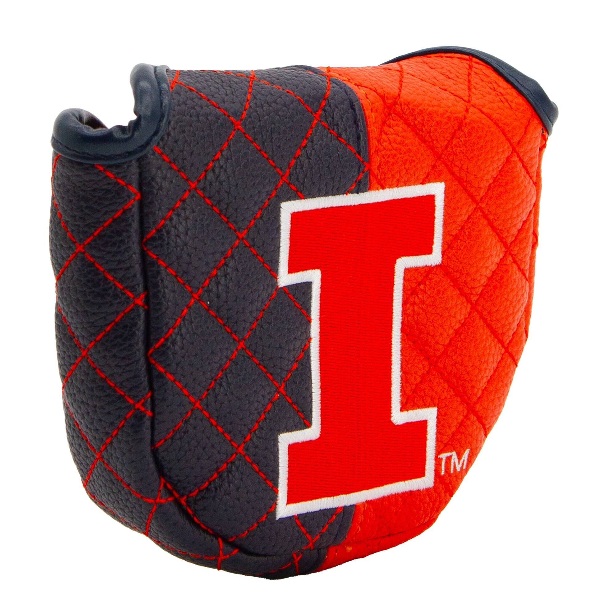 Alt View 2. Team Golf - Illinois Fighting Illini Quilted Mallet Putter Cover - Multicolor.