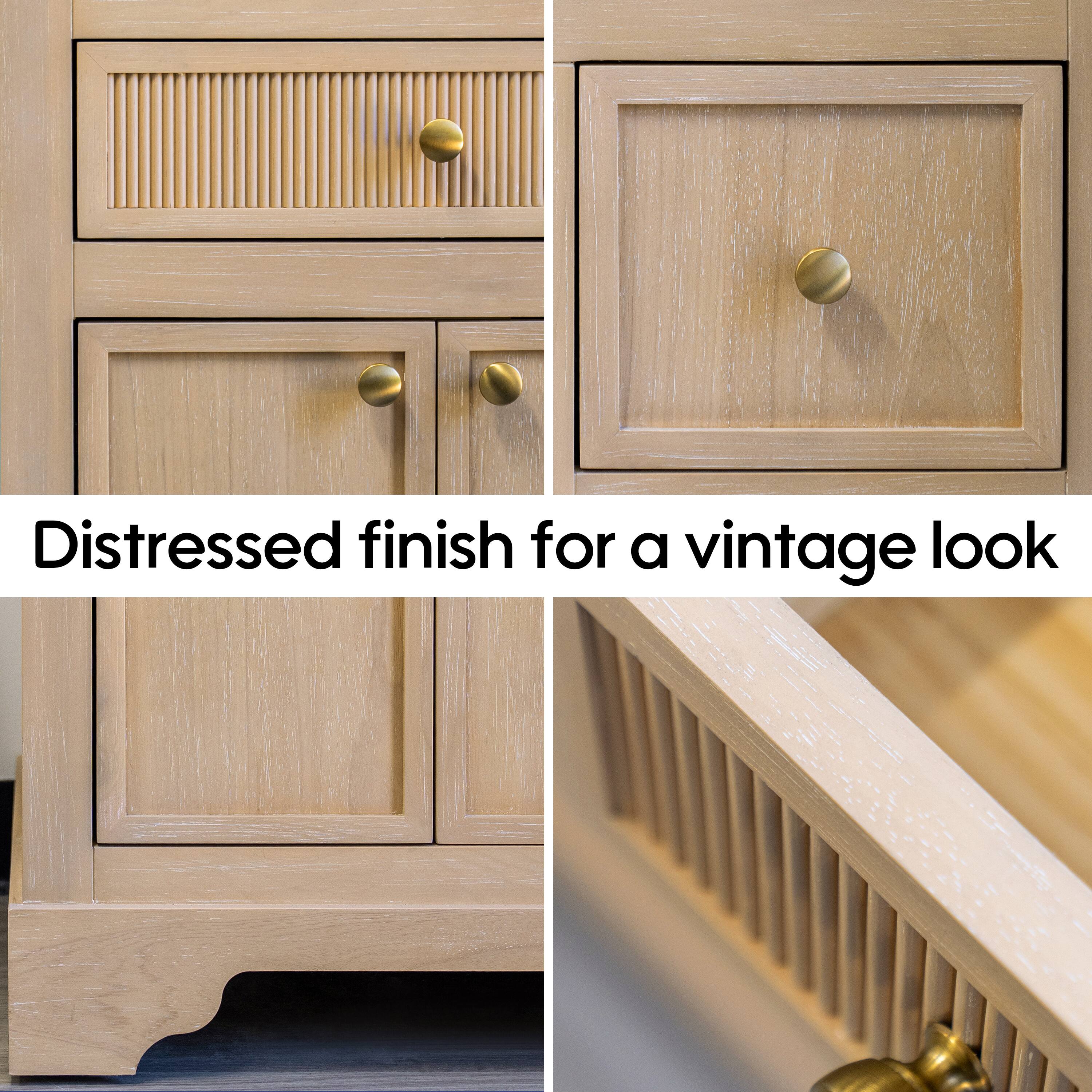 Distressed finish for a vintage look