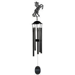 FC Design - 38" Long Metal Brown Horse Silhouette Wind Chime Outdoor Patio or Garden Hanging Decoration