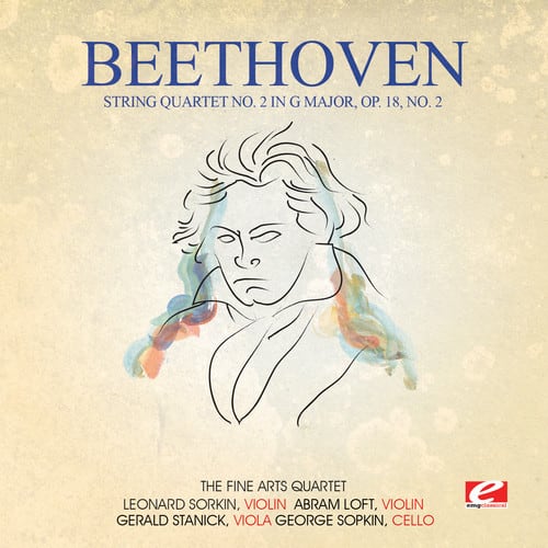 Beethoven / Fine Arts Quartet - String Quartet No. 2 in G Major Op. 18 No. 2  - COMPACT DISCS