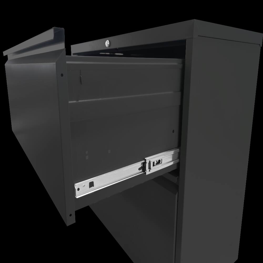 Alt View 10. Loheer - Loheer 3 Drawer Vertical File Cabinet with Lock Steel Filing Cabinet for A4 Legal Letter Documents.
