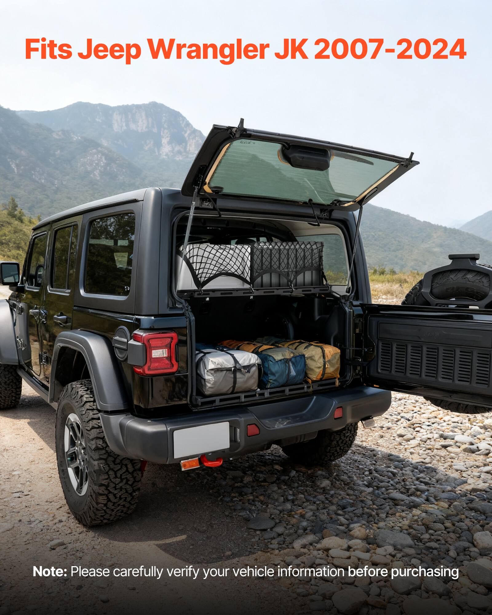 Fits Jeep Wrangler JK 2007-2024

Note: Please carefully verify your vehicle information before purchasing