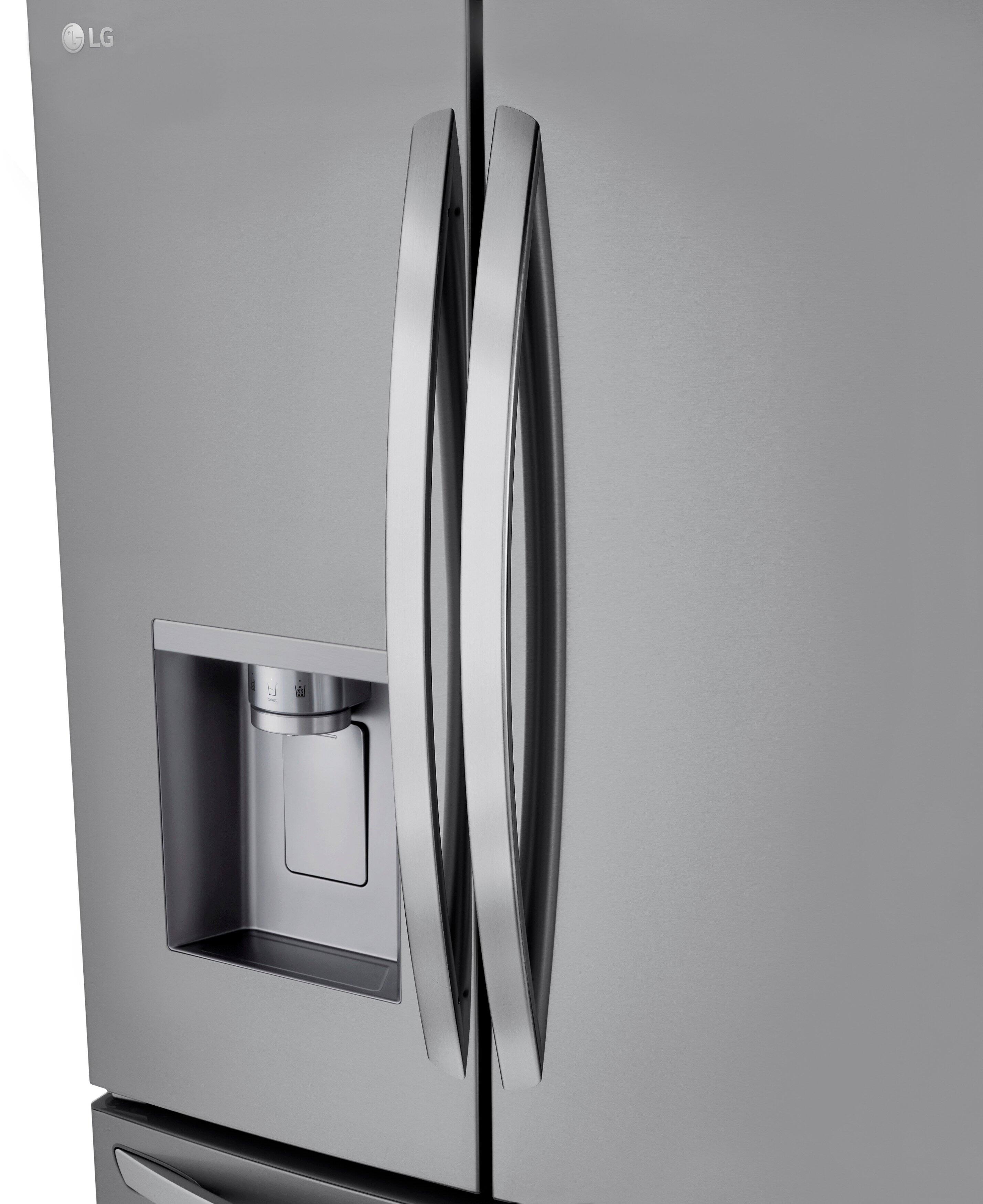 Alt View 10. LG - 30.7 Cu. Ft. French Door Smart Refrigerator with Tall Ice and Water Dispenser - PrintProof Stainless Steel.