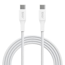 AXS - PROCharge USB-C to USB-C Braided Cable 8 FT - White
