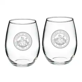 Jardine - Hood Blazers 21oz. 2-Piece Stemless Wine Glass Set - Multicolor