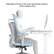 Adjustable armrest to the most appropriate position, reduce fatigue arms
2.8"