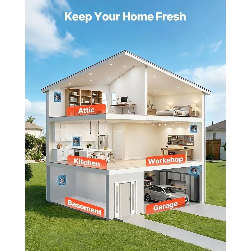 Keep Your Home Fresh  
Attic  
Kitchen  
Workshop  
Basement  
Garage