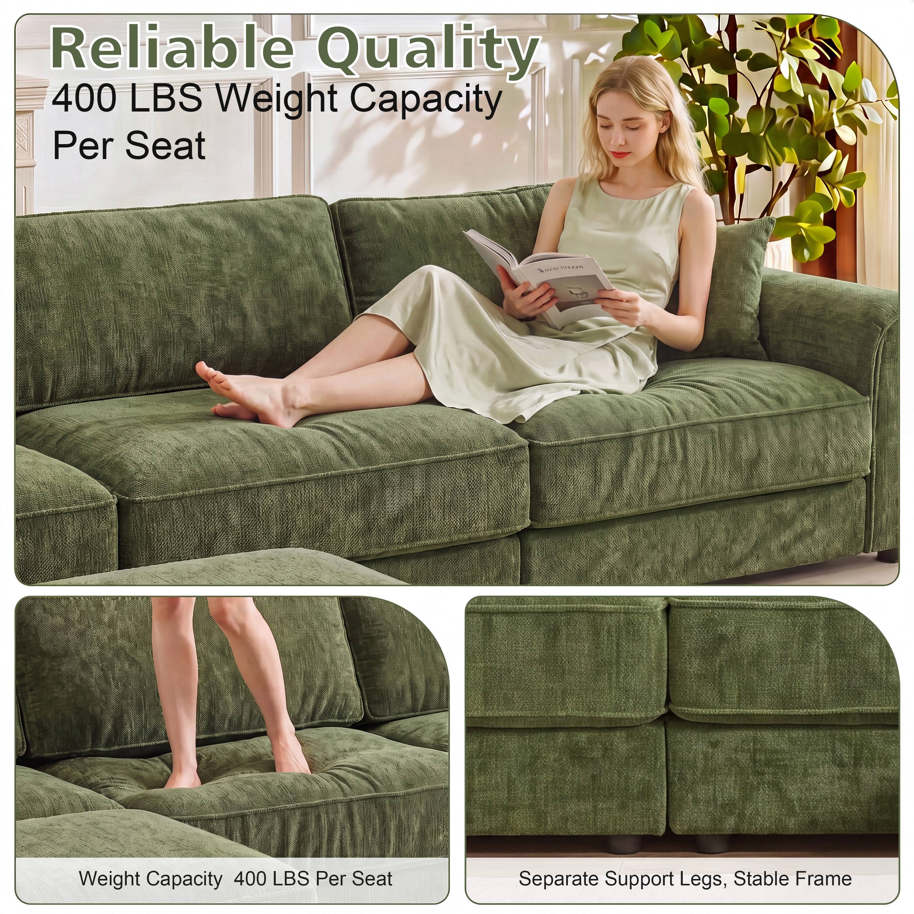 Reliable Quality  
400 LBS Weight Capacity Per Seat  

Weight Capacity 400 LBS Per Seat  
Separate Support Legs, Stable Frame