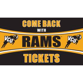 Evergreen Enterprises - VCU Rams 28" x 16" Come Back With Tickets Door Mat - Multicolor