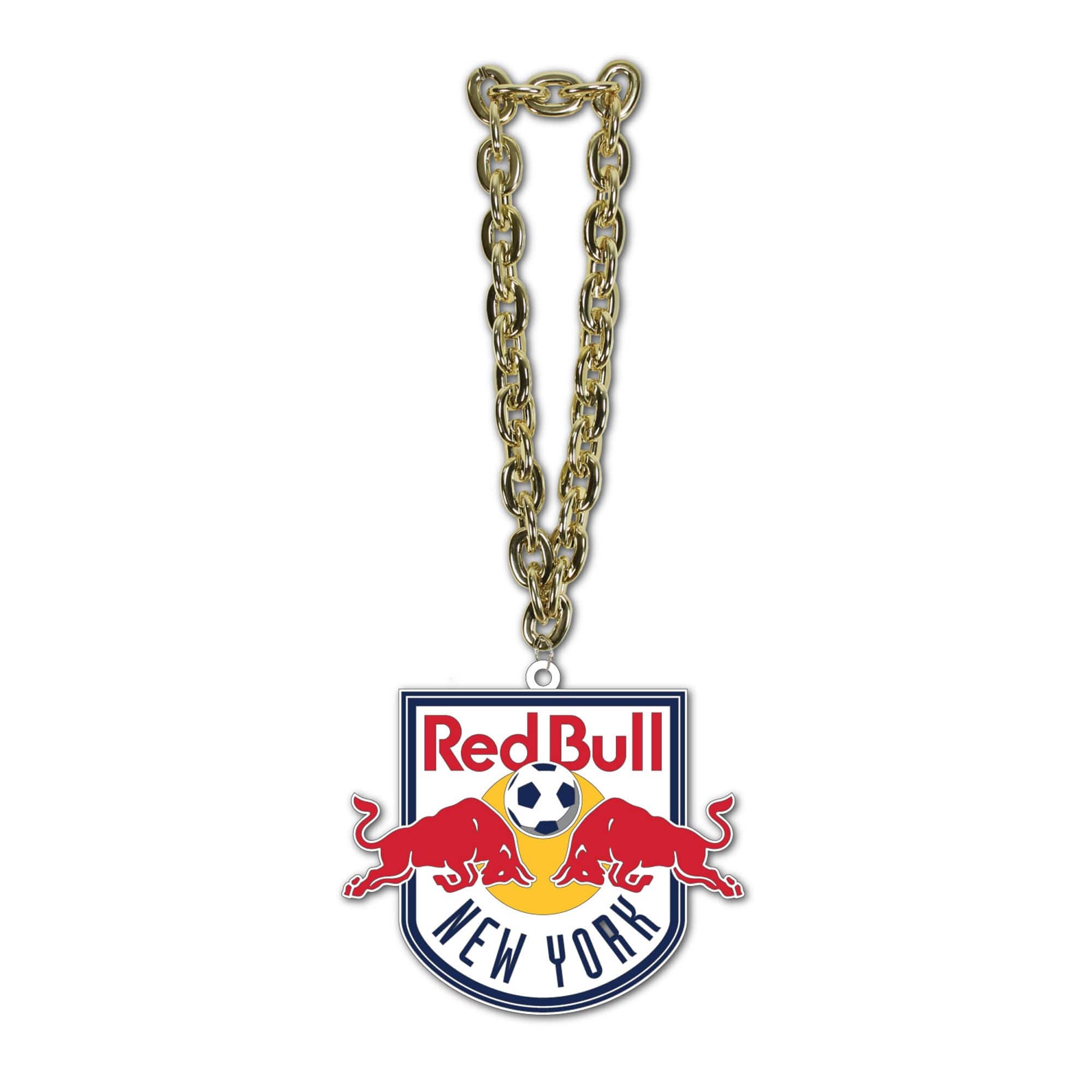 MOJO - New York Bulls Team Logo Fan Chain Necklace - Red price history on PriceWatchPro