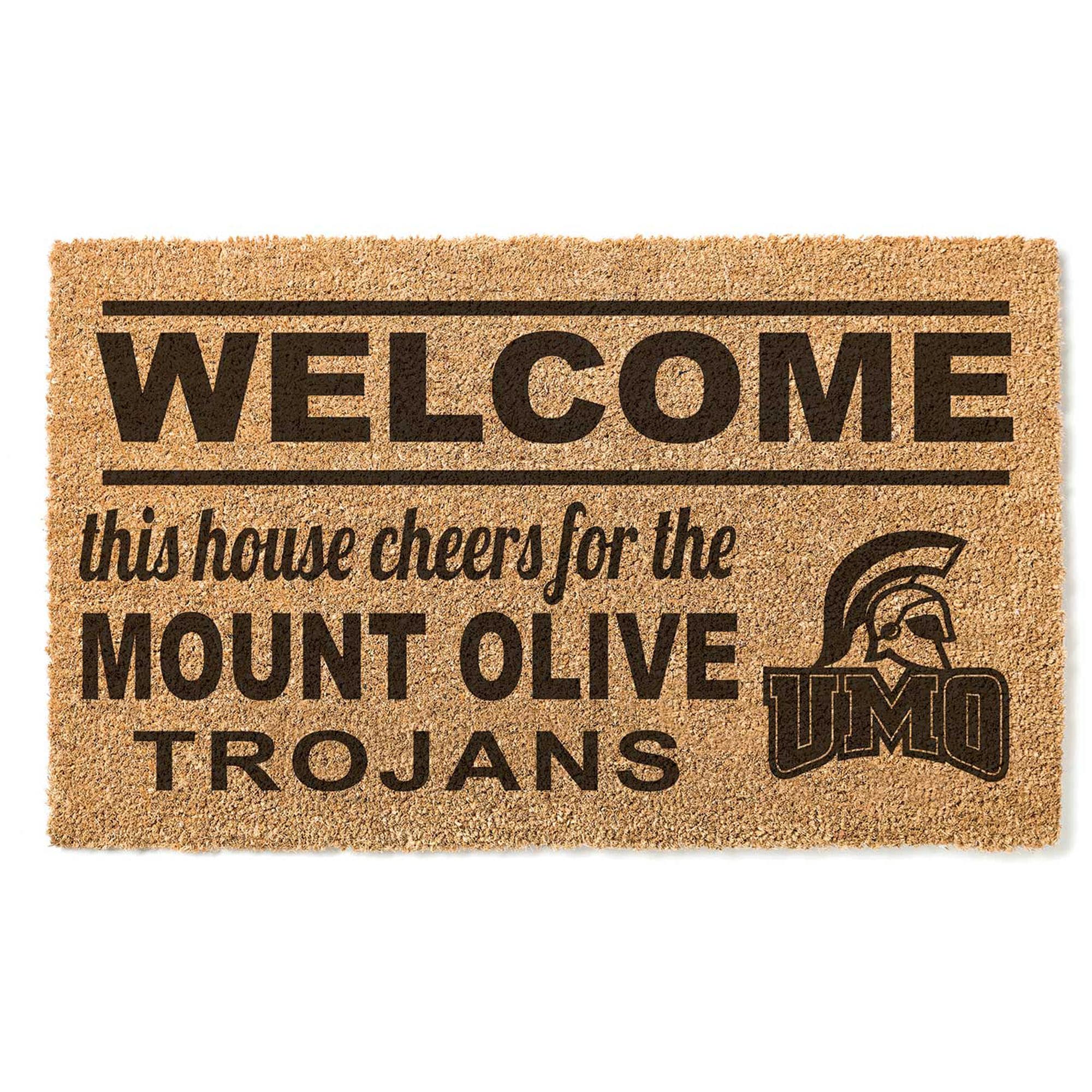 Mount Olive Trojans 18" x 30" Welcome Doormat