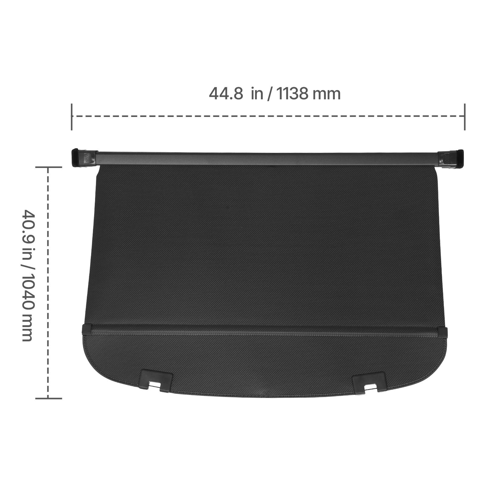44.8 in / 1138 mm  
40.9 in / 1040 mm
