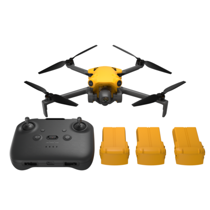 Front. SKYROVER - Skyrover X1 Fly More Combo 4K Camera Drone Kit with Extra Batteries & Propellers - Yellow.