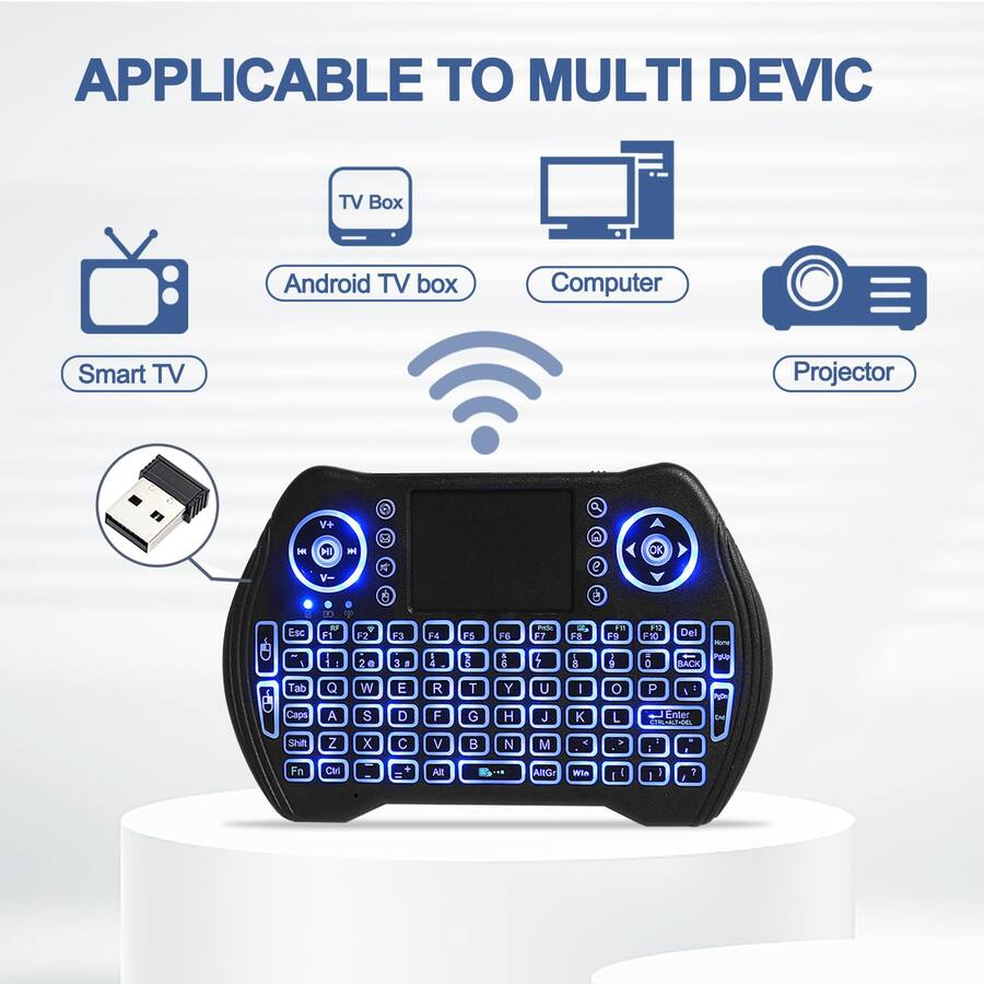 Stamp n Camp Backlit Mini Wireless With Touchpad Mouse Combo Remote ...