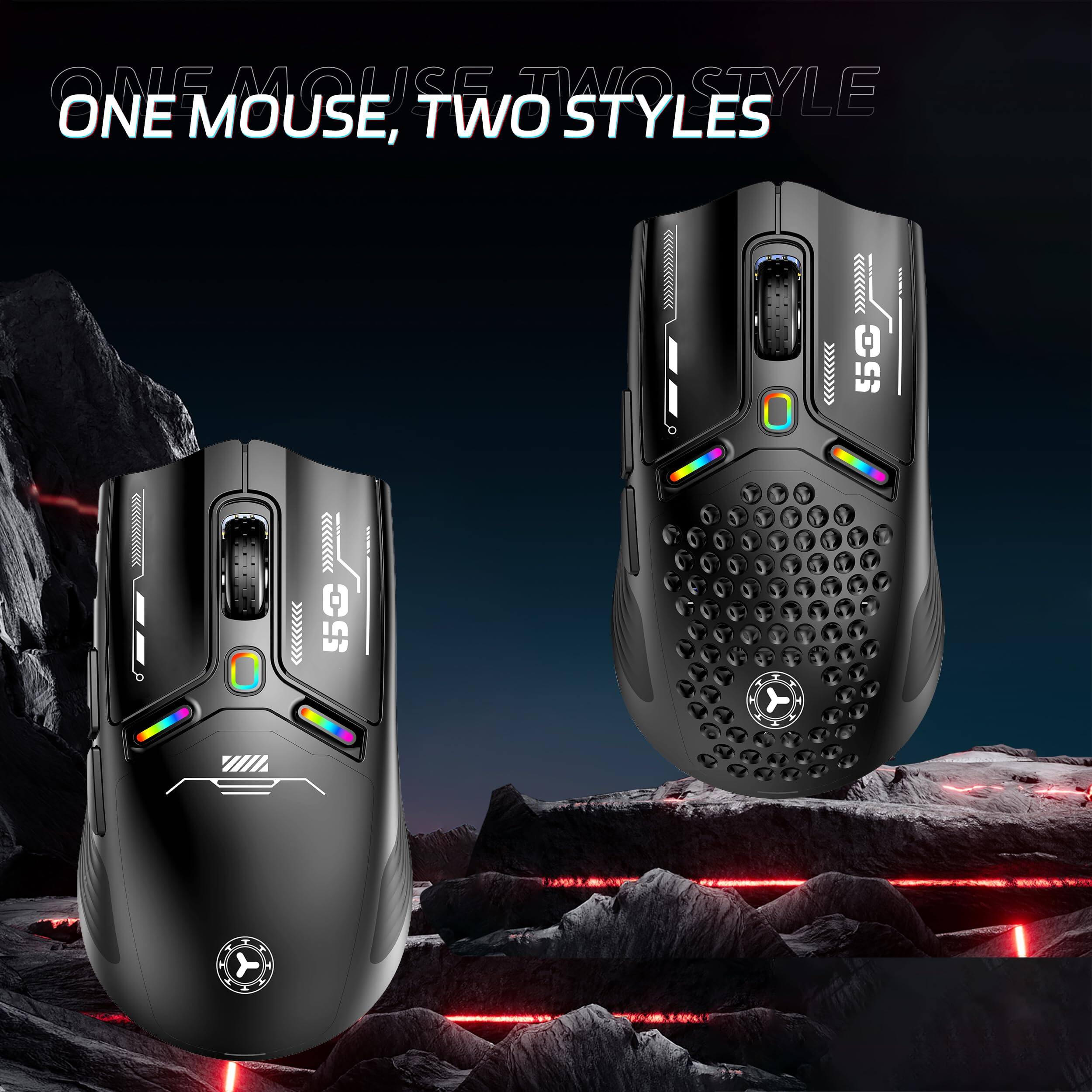 ONE MOUSE, TWO STYLES