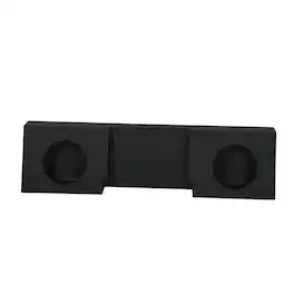 QPower - Dual 12" Behind Seat Sub Box for Chevy Single Cab 2007-2026 Q-Bomb - Black