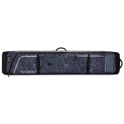 Front. Sportube - Sportube Prospector XL Ski and Snowboard Bag with Wheels and Removable Dividers - Graphite Topo.