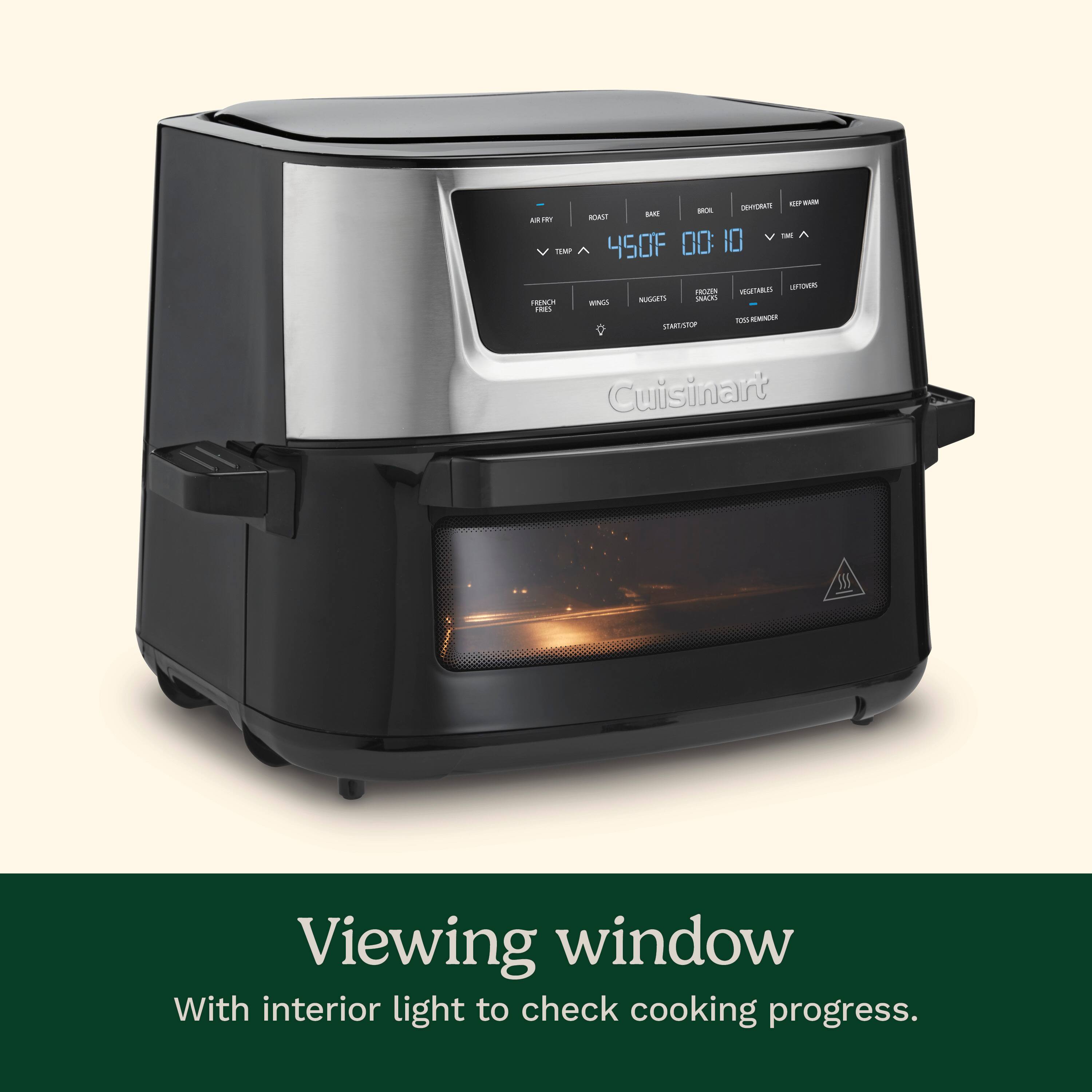 Cuisinart B Viewing window With interior light to check cooking progress.