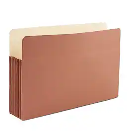 Staples - Reinforced File Pocket, 5.25" Expansion, Legal Size, 8.5"x14", 10/Box ” - Brown