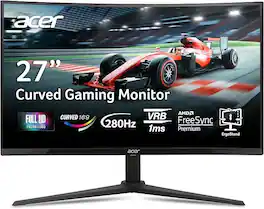 Acer - Refurbished Excellent - Nitro 27" VA Curved Monitor 1920x1080 165Hz XZ270Zbmiprx