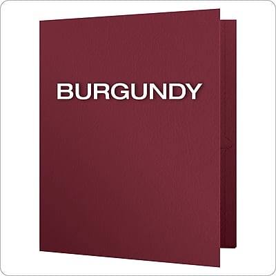 Alt View 2. Oxford - Oxford Twin Portfolio Folders, Burgundy, 25/Box (OXF 57557) - Burgundy.