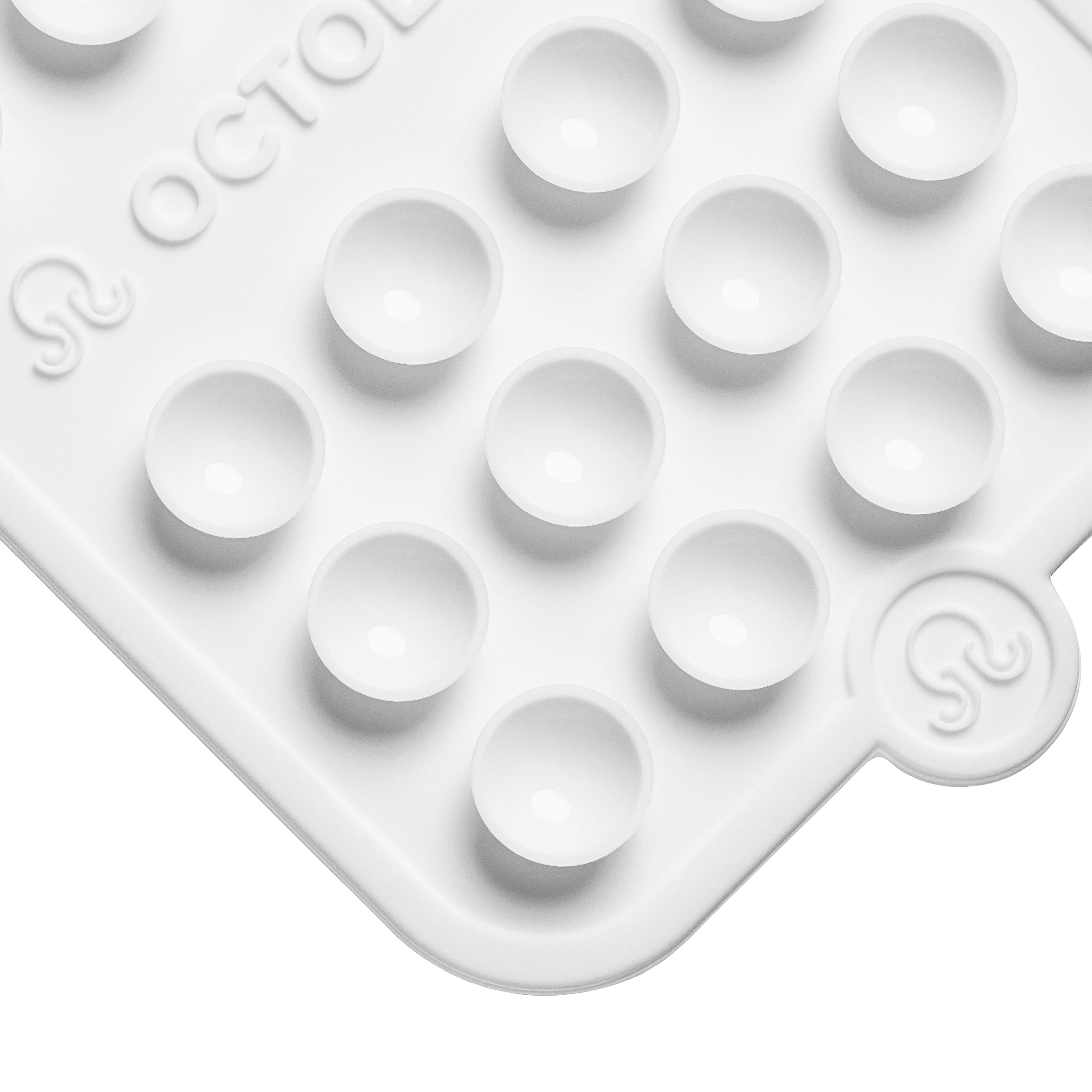 Back. Octobuddy - Octobuddy - Silicone Suction Cup Universal Phone Case Mount Double-Sided - White.