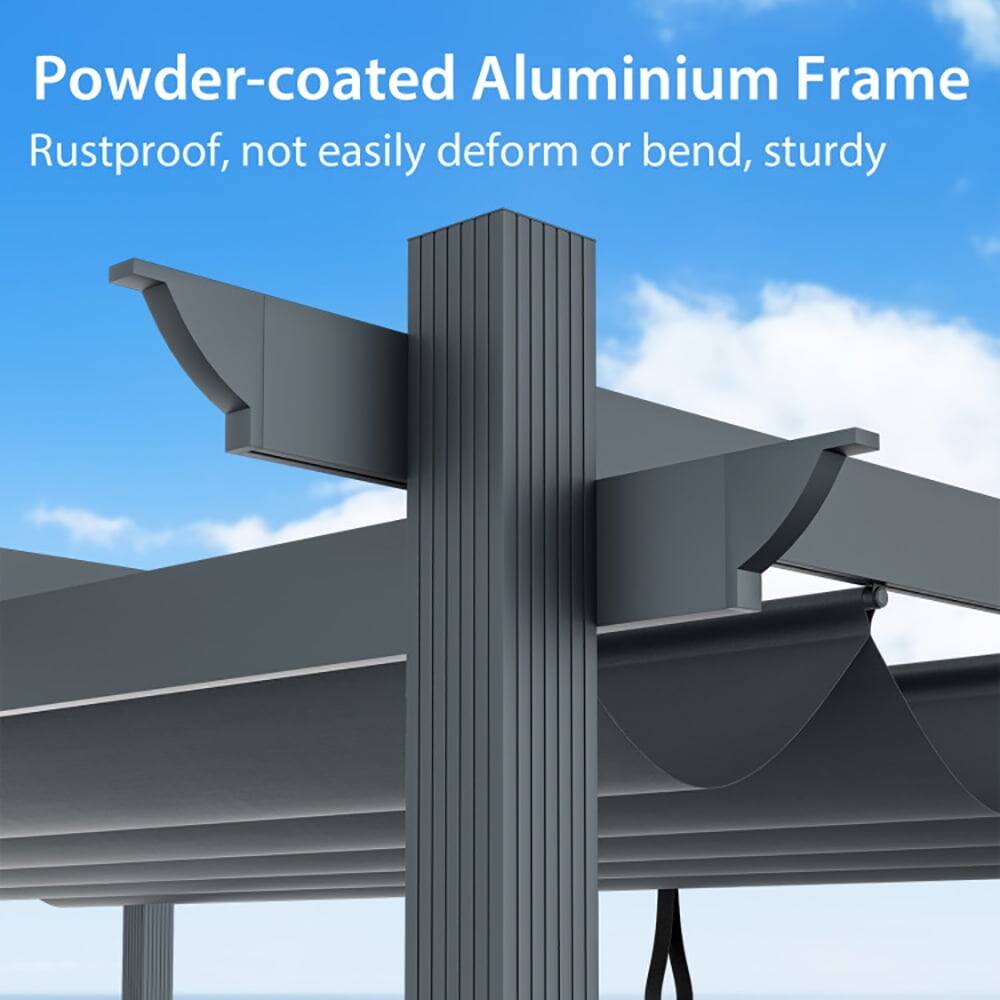 Powder-coated Aluminium Frame  
Rustproof, not easily deform or bend, sturdy