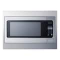 Summit Appliance - 27" Wide Built-In Microwave (Trim Kit Included) - Silver