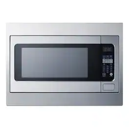 Summit Appliance - 27" Wide Built-In Microwave (Trim Kit Included) - Silver