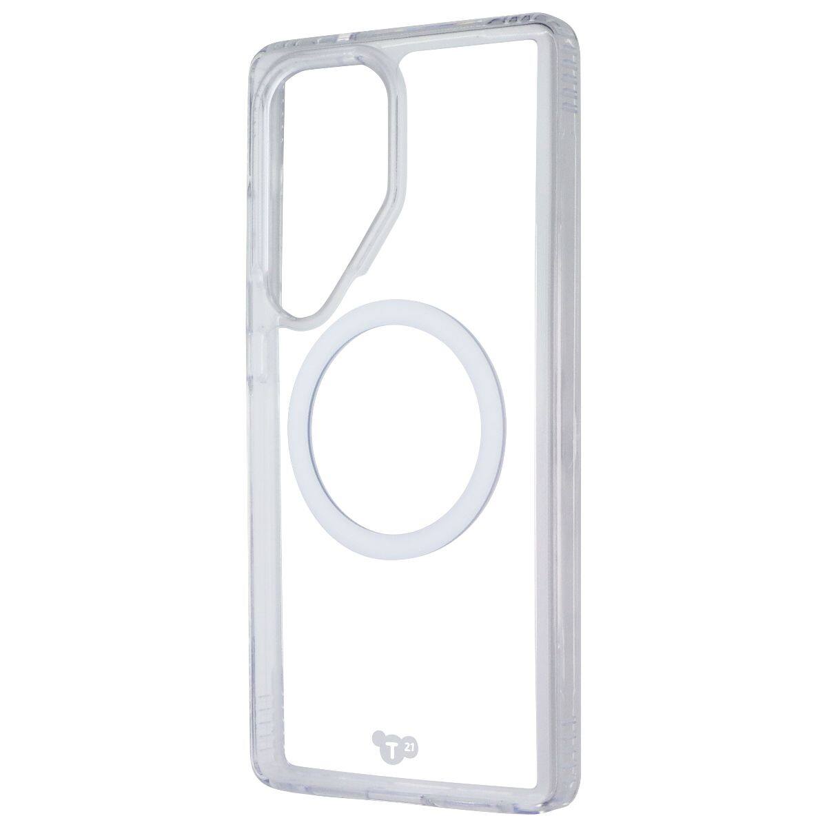 Front. Tech21 - Tech21 EvoClear Series Magnetic Case for Samsung Galaxy S25 Ultra - Clear - Clear.
