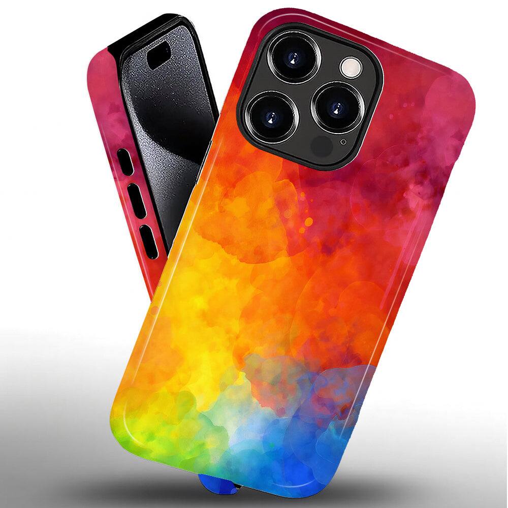 Alt View 1. BUBM - Smartphone Case for iPhone - 2-Layer Durable Smartphone Protection Case - Sunset Fade - Sunset Fade for iPhone 16 Pro Max.