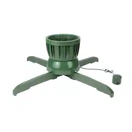 Northlight - 24" Musical Rotating Christmas Tree Stand - For Live Trees - Green