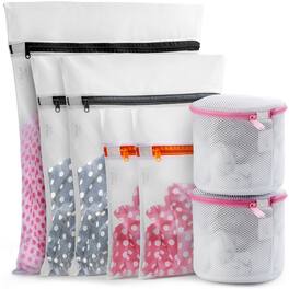 Zulay Kitchen - Zulay Home 7 Pack Mesh Laundry Bags for Delicates - Reusable Mesh Laundry Bags for Washing Machine - White