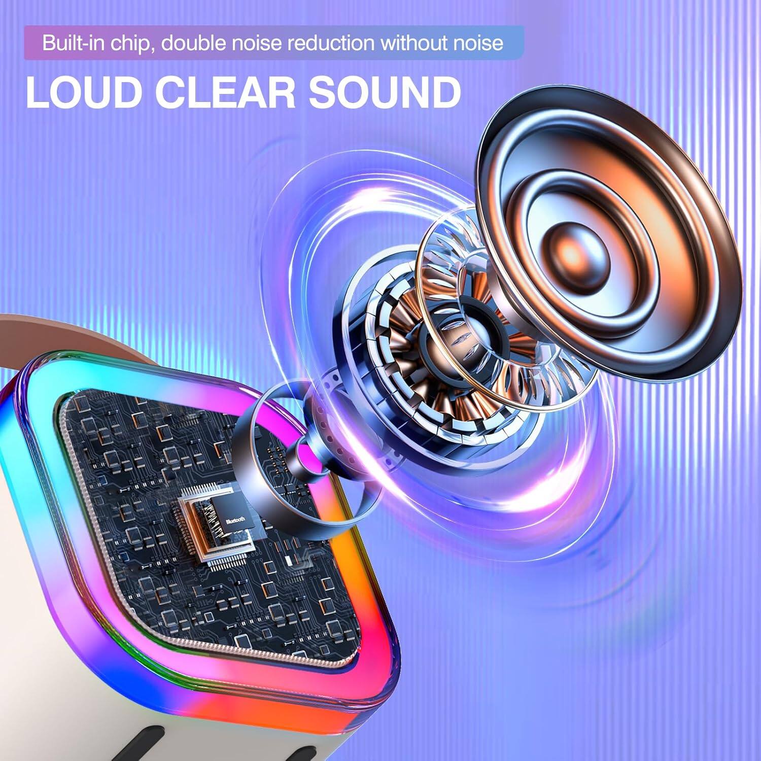 Built-in chip, double noise reduction without noise

LOUD CLEAR SOUND