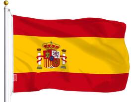 G128 - Spain Flag 3 ft x 5 ft Polyester - Assorted Colors