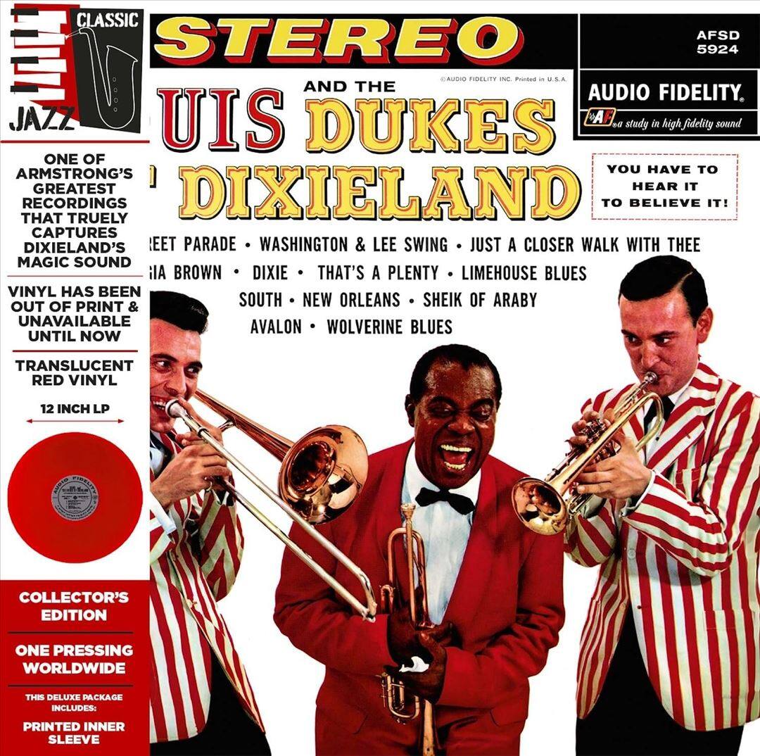Front. Louis Armstrong and the Dukes of Dixieland [Chiaroscuro] [LP].