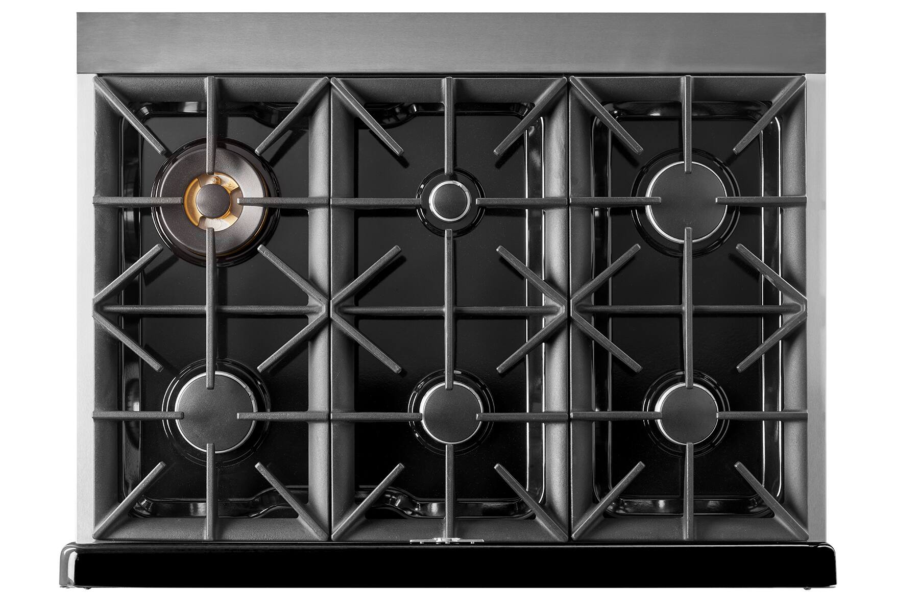 Alt View 15. Unique Appliances - Classic Retro 5.2 Cu. Ft. Freestanding Gas Convection Range - Midnight Black.