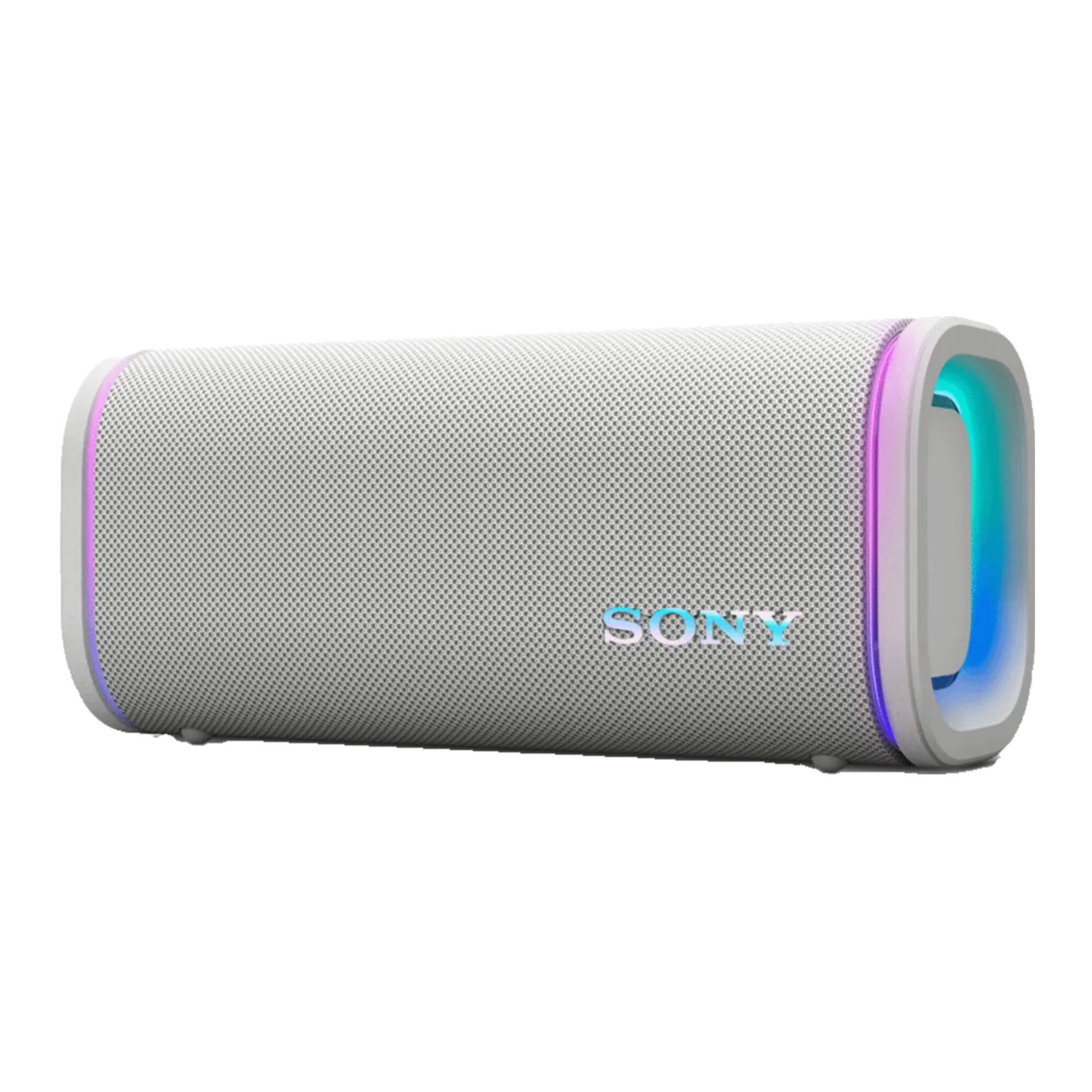 Left. Sony - Sony ULT FIELD 5 Wireless Portable Speaker with Clip-On Light (2 Items) - Off-White.